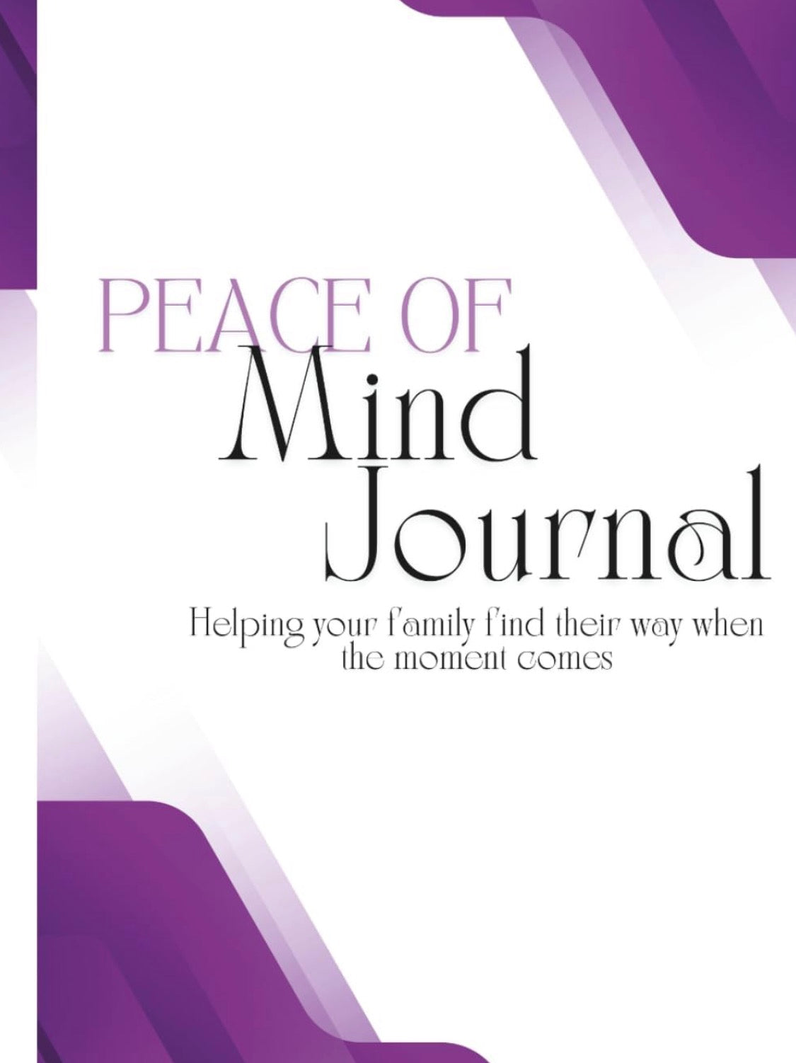 Peace of Mind Legacy Planning Journal Hardcover